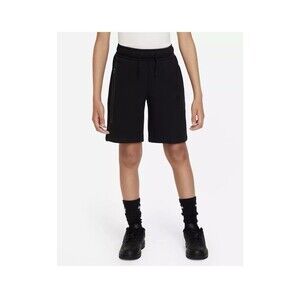NWT $65 NIKE FD3289-010 BOYS TECH Fleece  7" SHORTS SIZE M Medium BLACK